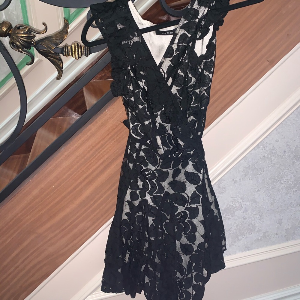 Black lace party dress size S